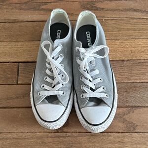 Converse Classic Gray Sneakers with White Accents